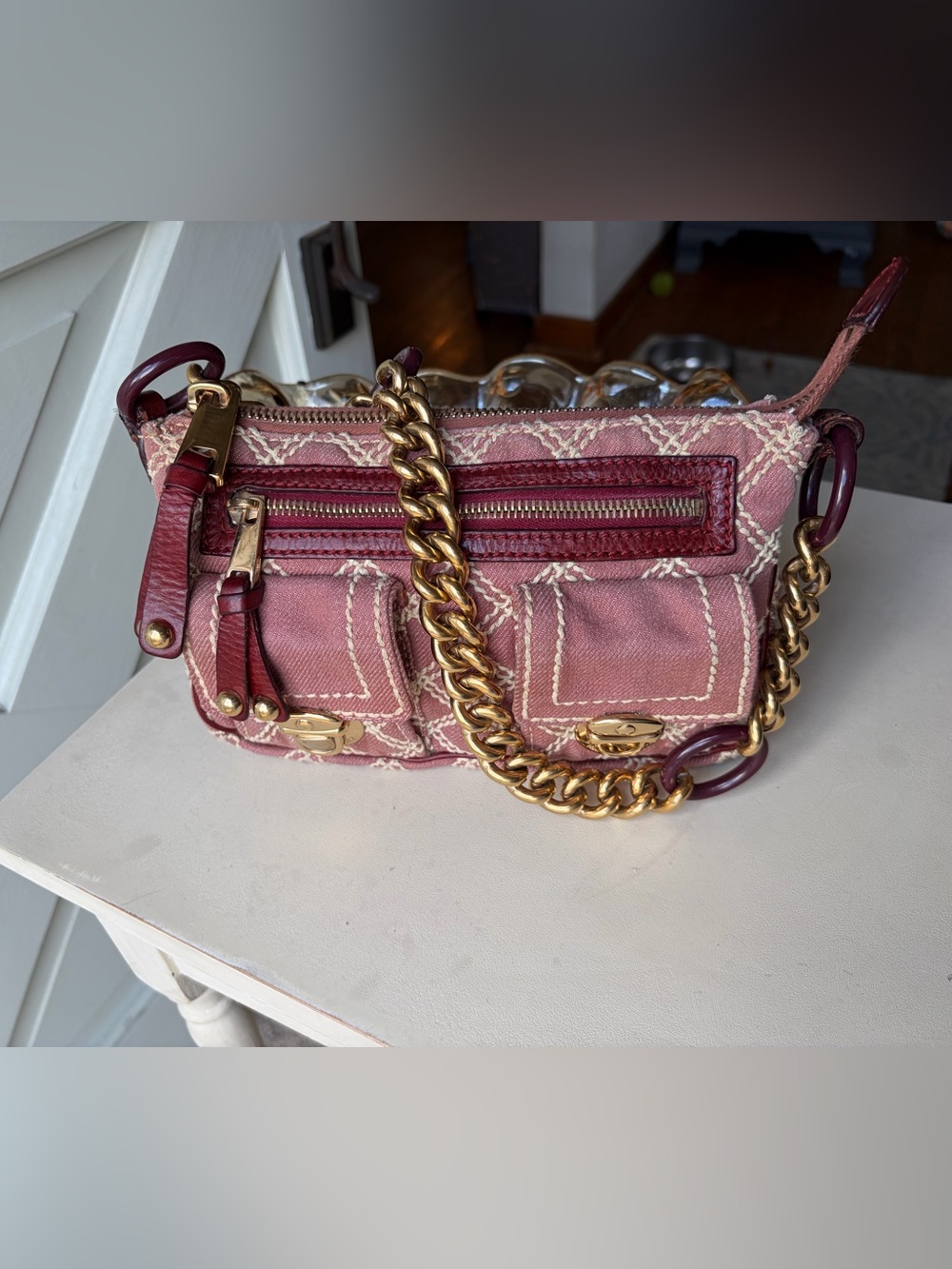 Marc Jacobs Vintage Quilted Denim Cammie Shoulder Bag - Picture 12 of 12